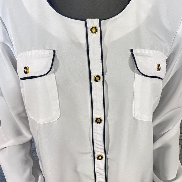 Notations Business Blouse - Picture 5 of 7